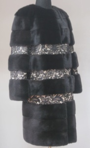 шуба норковая с кружевом фото