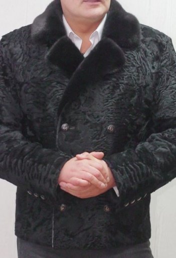Пиджак из меха каракуля и норки в ателье галлафур