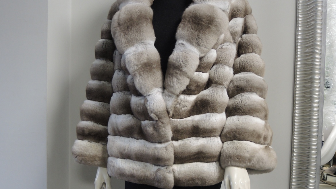 Шуба из меха шиншиллы